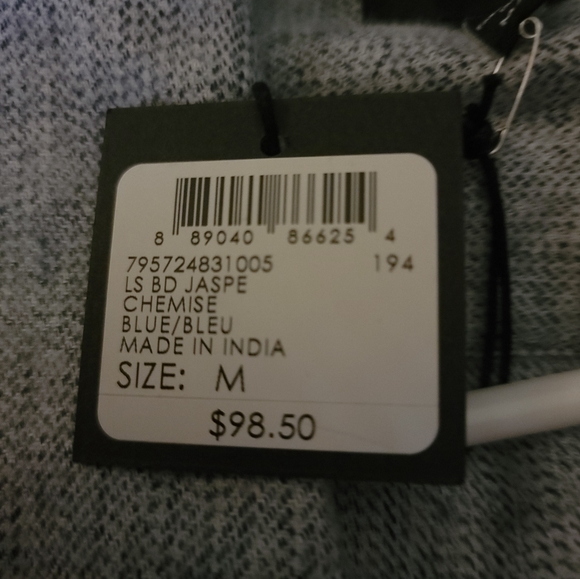 Club Monaco Mens sz M Cotton Chemise button down shirt - Picture 2 of 4